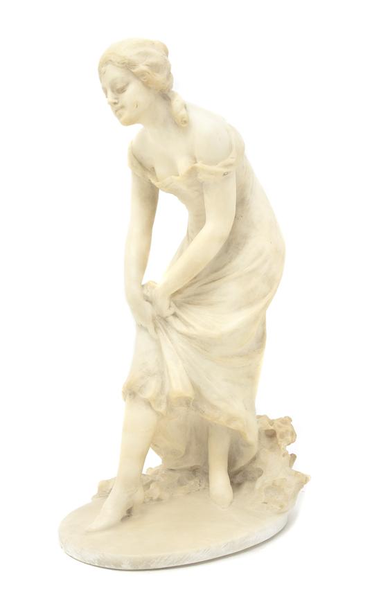 An Italian Carved Alabaster Figure