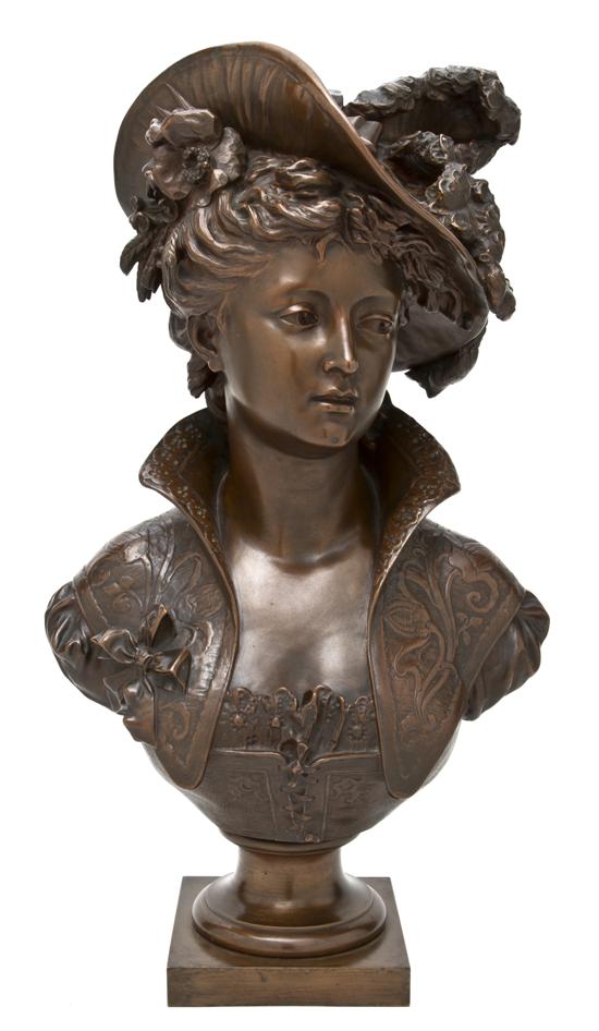 A French Bronze Bust Jean Louis 150d60