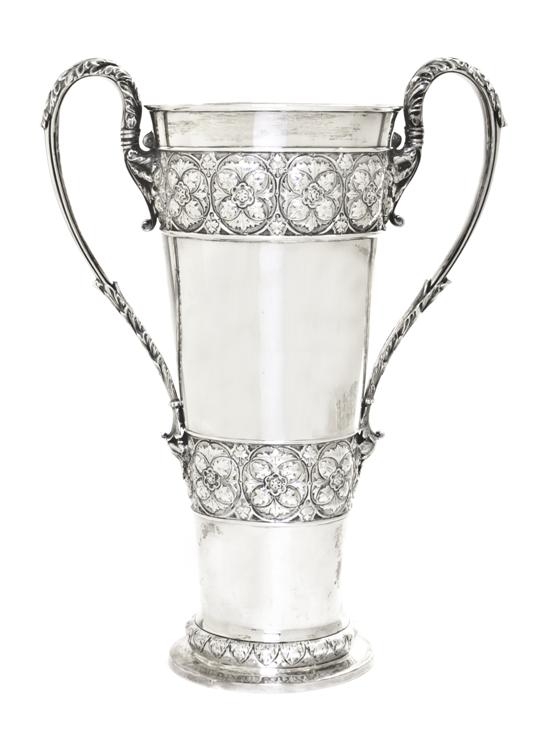 An English Silver Vase Horace Woodward