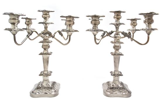  A Pair of English Silverplate 150e22