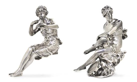 Two English Silver Figural Mounts 150e1e