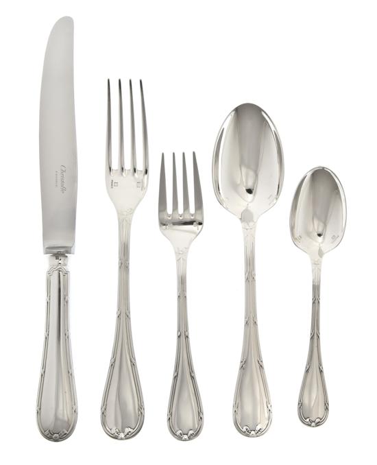 A French Silverplate Flatware Service