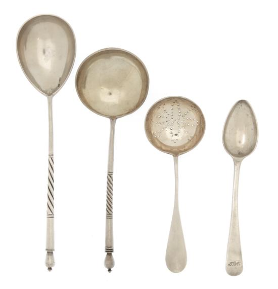 A Collection of Russian Silver Spoons