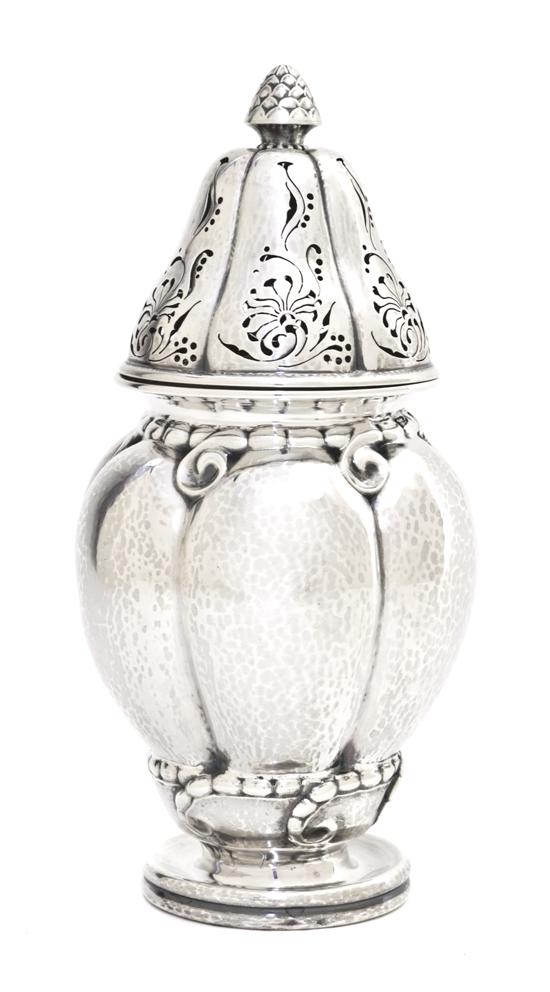 A Danish Silver Sugar Caster Georg 150e48