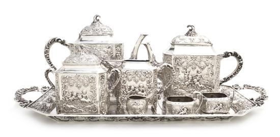 A German Silver Coffee and Tea Service