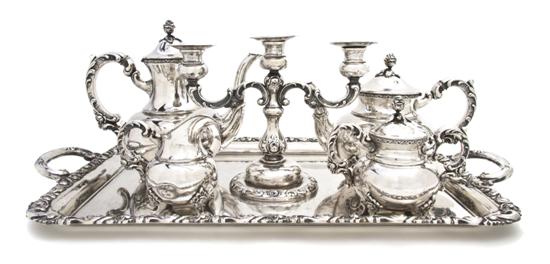 *A German Silver Tea and Coffee Service
