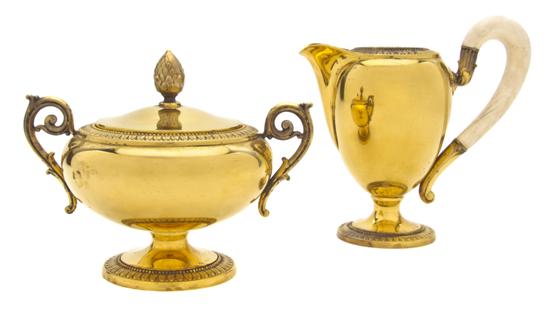 A Continental Gilt Silver Creamer 150e6b