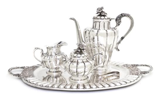 A Mexican Sterling Silver Coffee Service