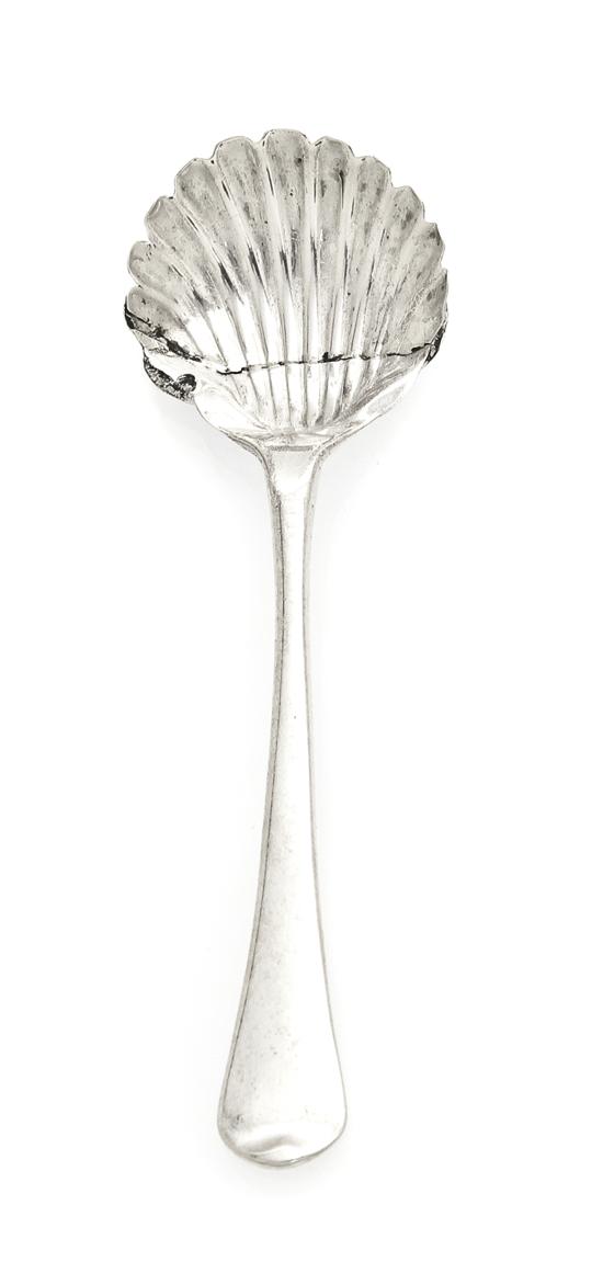 An American Coin Silver Salt Spoon