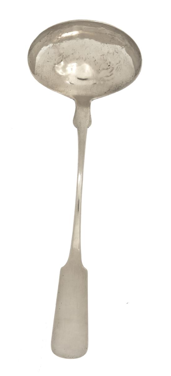 An American Coin Silver Ladle N.