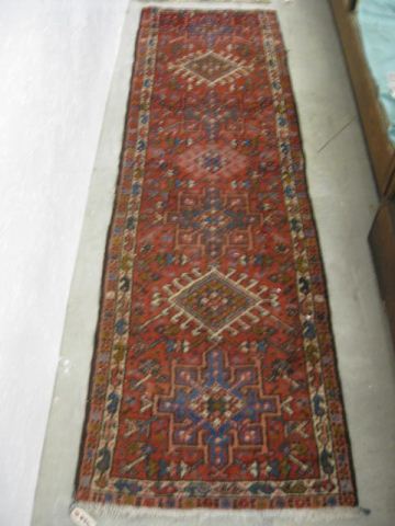 Heriz Persian Handmade Runner geometrics 14e793