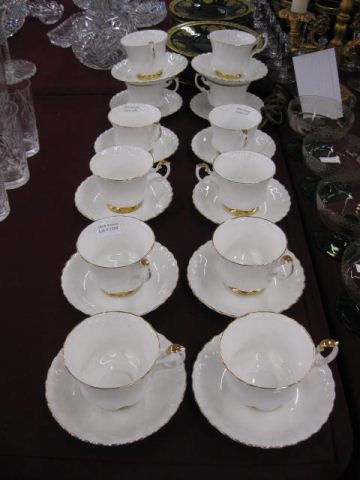 Set of 12 Royal Albert China Cups &