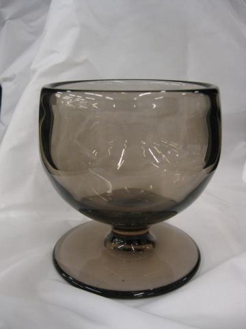 Art Glass Compote goblet form smoke 14e7a4