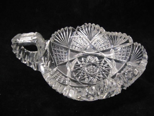 Cut Glass Handled Nappy brilliant 14e7b5