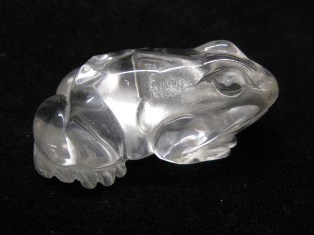 Carved Rock Crystal Figurine of