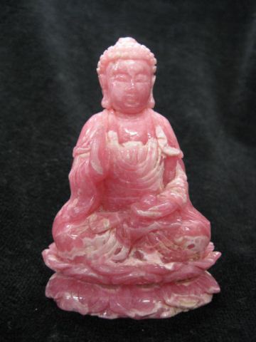 Carved Chinese Rose Quartz Figurineof