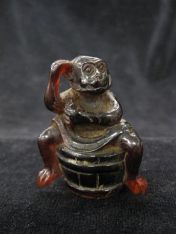 Carved Amber Figurine of Monkey