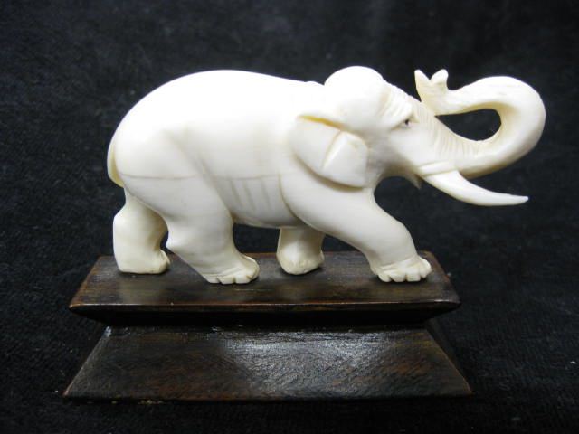 Carved Ivory Figurine of an Elephant 14e7d0