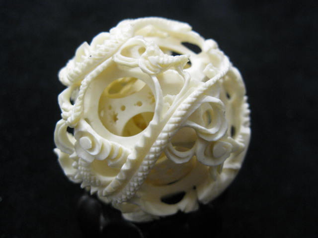 Carved Ivory Mystery Ball 7 inner balls