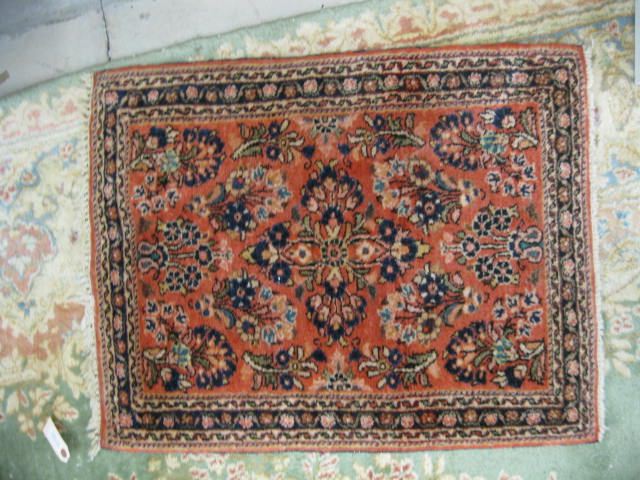 Sarouk Persian Handmade Mat floral 14e7eb