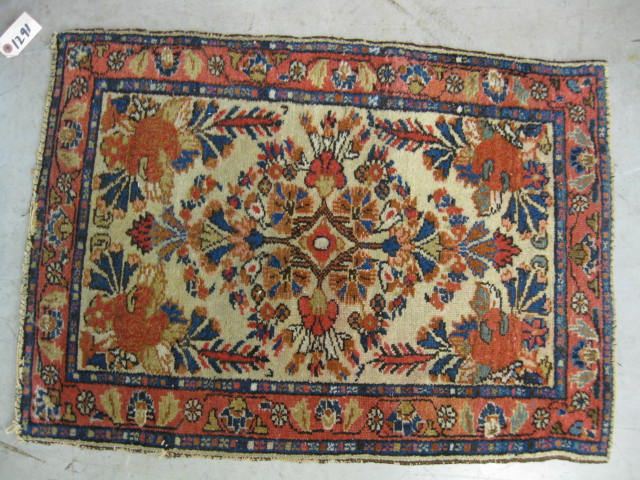 Sarouk Persian Handmade Mat floral 14e7fc