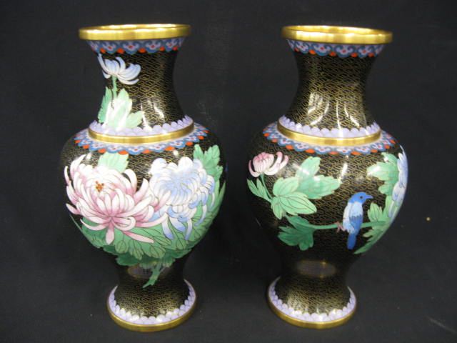 Pair of Chinese Cloisonne Vases 14e800