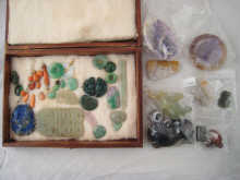 A display box containing about