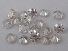 A quantity of loose polished diamonds