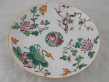 A Chinese ceramic plate with flora 14e8a5