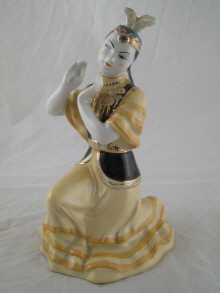 A Russian ceramic figure of a dancer