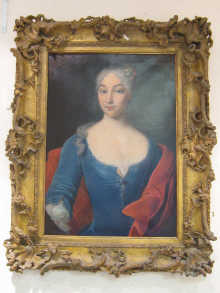 A 18th century oil on canvas portrait