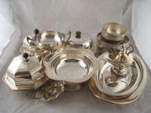 A quantity of good silver plate