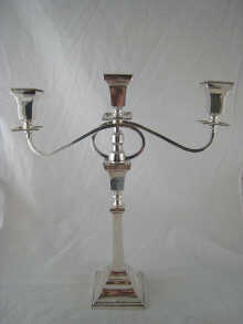 A three light silver candelabrum 14e8fd