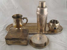 A quantity of silver plate including