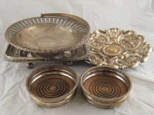 A quantity of silver plate comprising