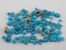 A quantity of loose polished turquoise 14e912