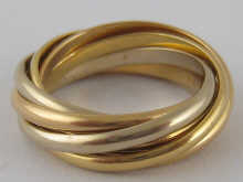 An 18 carat gold multi band ring