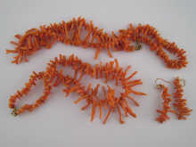 A branch coral necklace approx.