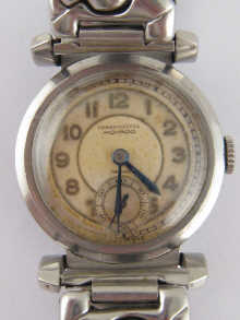 An Art Deco stainless steel wrist 14e97d