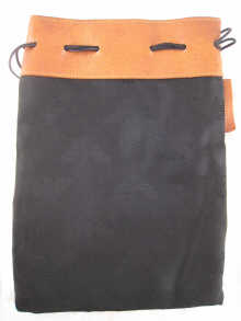 An Armani drawstring bag in black