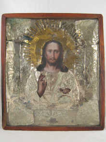 A 19th century icon of Christ Pantocrator