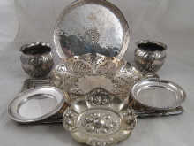 A quantity of silver plate including 14e9e7
