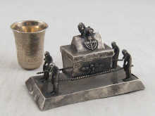 Judaica. A silver spice box in