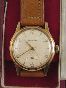 A gent's wrist watch by Garrards