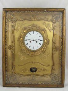 A Viennese striking wall clock with