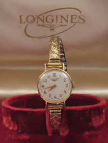 A 9 ct gold Longines lady's wrist