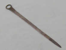 A silver skewer by Peter & William Bateman