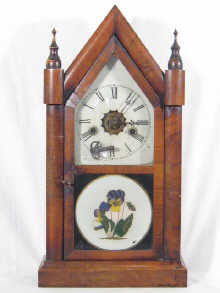An American late 19th c. mantel clock