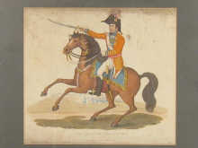 Four early 19th c. coloured prints