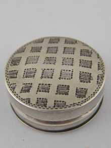 A George the III silver Patch box hallmarked